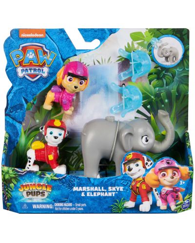 set de figuri  Spin Master Paw Patrol Jungle Pups - Marshall și Skye - 5