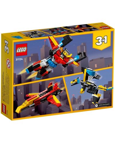 Constructor 3 în 1 LEGO Creator - Super Robot (31124)	 - 9