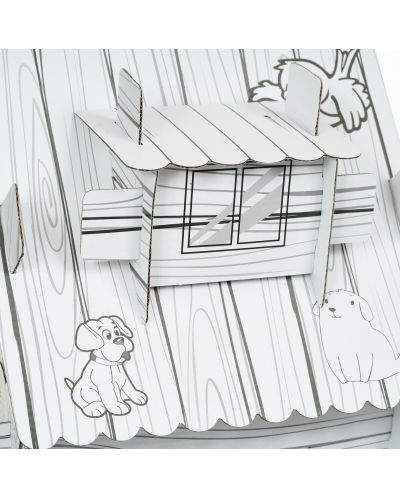 Set pentru copii GOT - Casa din pădure cu animale de asamblat și colorat - 6