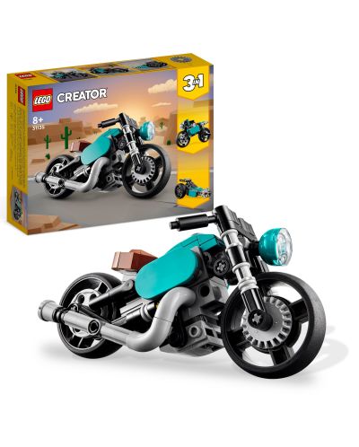 Constructor 3 în 1 LEGO Creator - Motocicletă de epocă (31135) - 2