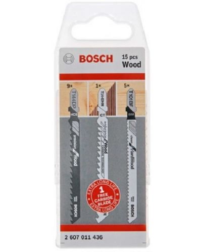 Set cuțite din lemn Bosch - 15 bucăți - 1