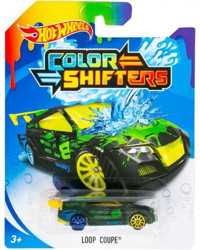 Masina care isi schimba culoarea Hot Wheels Colour Shifters - Loop Coupe, 1:64 - 1