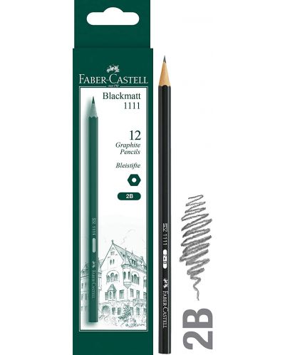 Set de creioane Faber-Castell 1111 - 2B, 12 bucăți - 1
