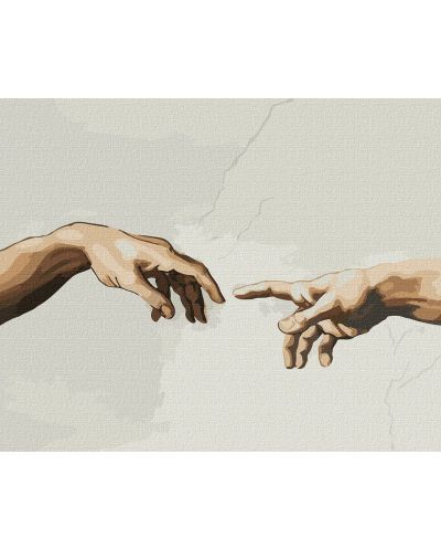 Set de pictură pe numere Ideyka - Creația lui Michelangelo, 40 x 50 cm - 1