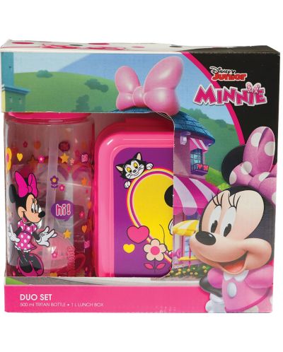Set sticla si cutie pentru mancare Disney - Minnie Mouse - 2