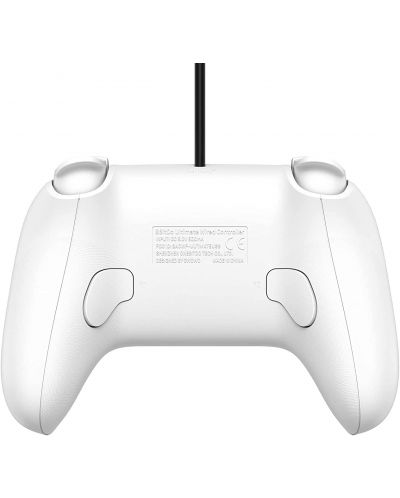 Controler 8BitDo - Ultimate Wired, pentru Nintendo Switch/PC, alb - 2