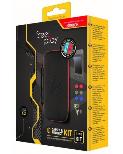 Set protectie Steelplay - 11 в 1 Carry & Protect Kit (Nintendo Switch) - 1