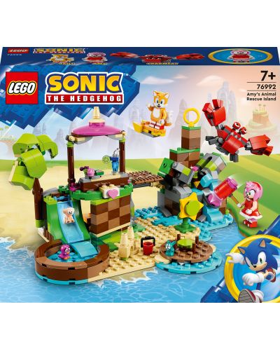 Constructor LEGO Sonic - Insula de salvare a animalelor a lui Amy (76992)