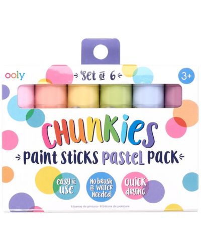 Un set de mega pastele colorate Ooly - Chunkies, 6 buc. - 1