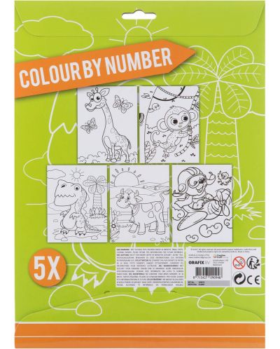 Grafix Paint by Numbers Set - Animale - 2