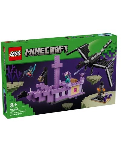 Constructor  LEGO Minecraft - Dragon Ender și Corabia din End (21264) - 1