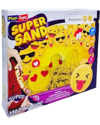 Nisip kinetic Play-Toys - Super Sand Emoji - 1