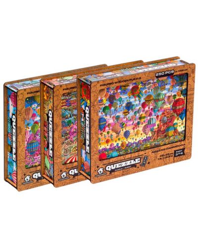 Colecție de puzzle-uri Unidragon 4 x 250 piese - Baloane - 4