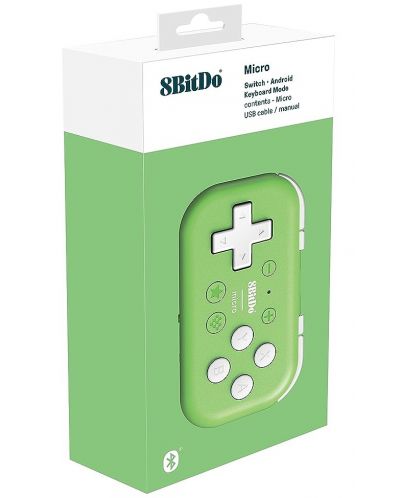 8BitDo Controller - Micro Gamepad Bluetooth, verde - 7