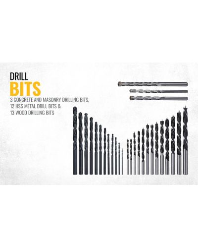 Set biți, burghie și tăietoare DeWALT - DT71563, 100 piese | Ozone.ro