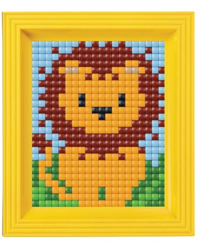 Set creativ cu cadru și pixeli Pixelhobby - XL, Lioness - 1