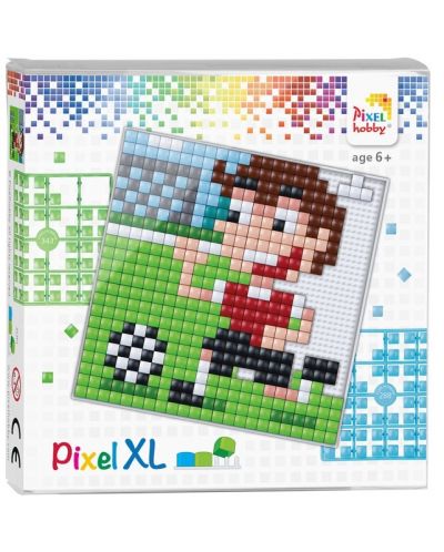 Set de pixeli creativi Pixelhobby - XL, fotbalist - 1