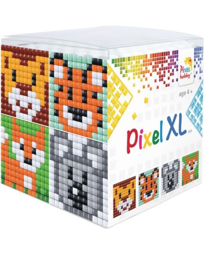 Set creativ cu pixeli Pixelhobby - XL, Cub, Fauna salbatica - 1