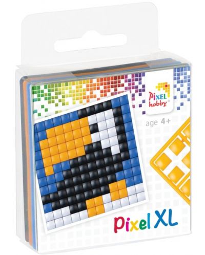 Set de pixeli creativi Pixelhobby - Toucan, 4 culori, 240 de bucăți - 1