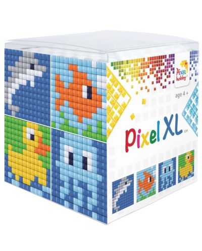 Set de pixeli creativi Pixelhobby - XL, Cube, animale acvatice - 1