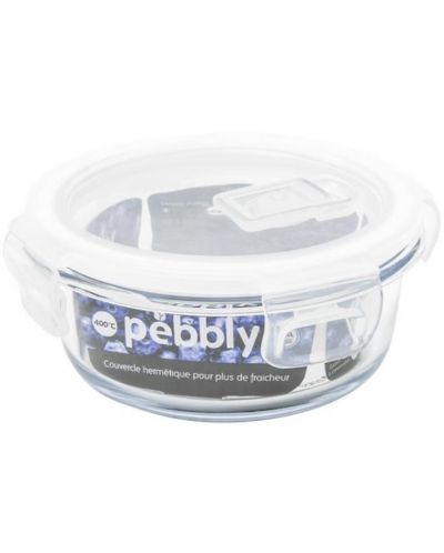 Cutie rotundă pentru alimente Pebbly - 400 ml, 13,5 x 5,5 cm - 1