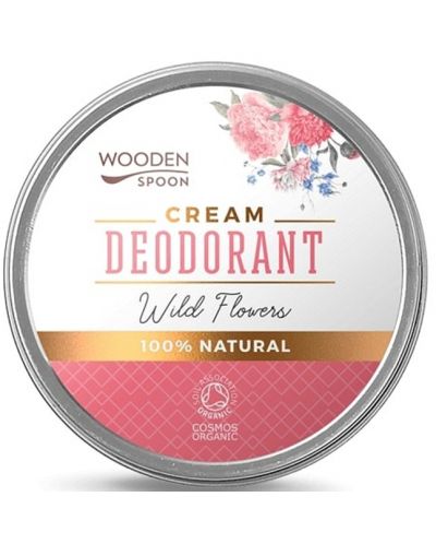 Wooden Spoon Crema deodoranta Wild Flowers, 60 ml - 1