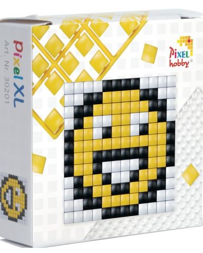 Kit creativ cu pixeli Pixelhobby - XL, Emoji vesele - 1