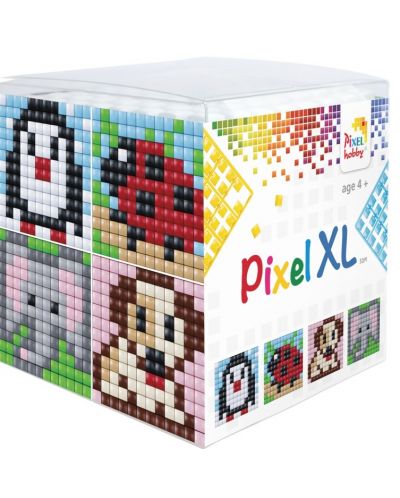 Kit creativ cu pixeli Pixelhobby - XL, Cub, animale - 1