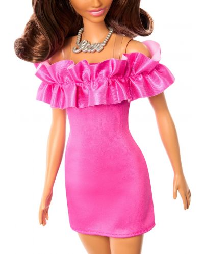 Păpușă Barbie  Fashionistas 217 - Cu o rochie roz - 4