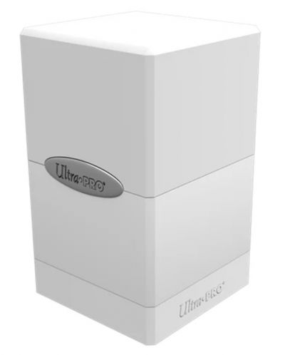 Cutie pentru cărți Ultra Pro Satin Tower - White (100+ buc.) - 1