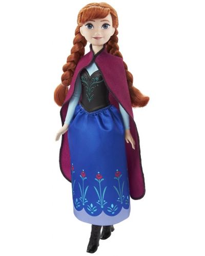 Păpușă Disney Princess - Anna cu rochie albastră, Regatul Înghețat - 2