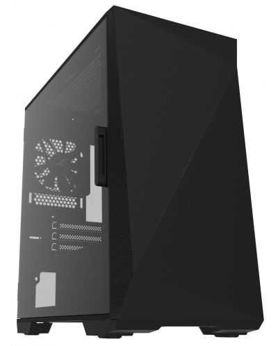 Carcasa PC Zalman - Z1 Iceberg, mini tower, negru/transparent - 2