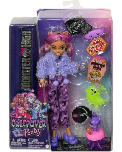 Păpușă Monster High - Clawdeen, Creepover Party - 1