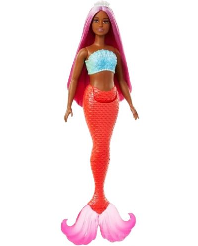 Păpuşă Mattel Barbie - Sirenă cu păr roz - 1