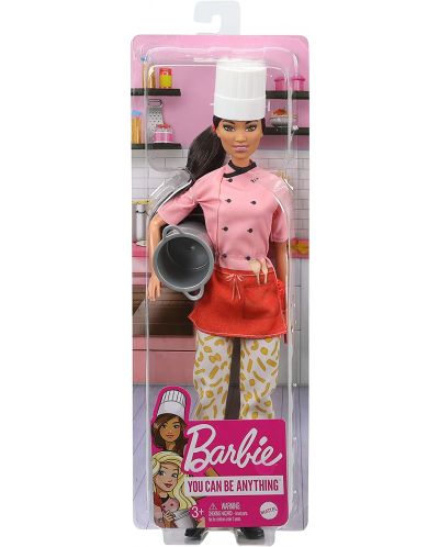 Papusa Mattel Barbie - Cu profesie, bucatar - 1