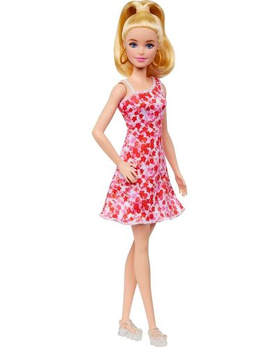 Păpuşă Barbie Fashionista - Cu rochie florală - 4