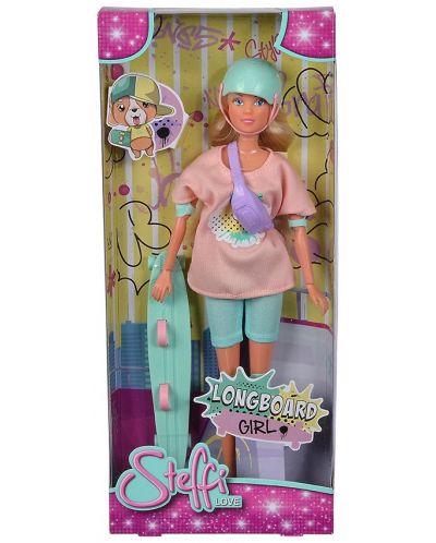 Simba Toys Steffi Love Doll - Steffi cu longboard - 2