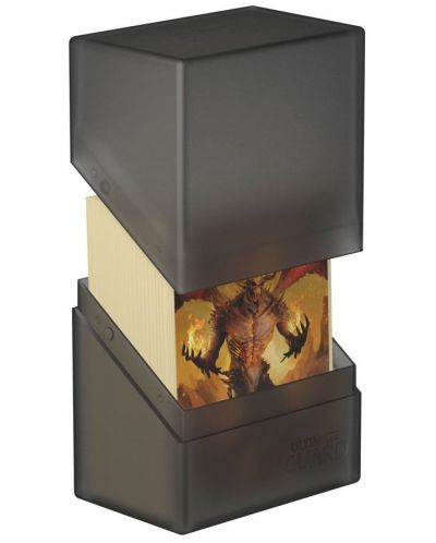 Cutie pentru carti Ultimate Guard Boulder Deck Case - Standard Size, neagra (80 buc.) - 3