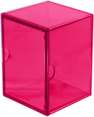 Cutie pentru cărți Ultra Pro - Eclipse 2-Piece Deck Box, Hot Pink (100+ buc.) - 1