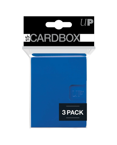 Cutie pentru cărți Ultra Pro - Card Box 3-pack, Blue (15+ buc.) - 1