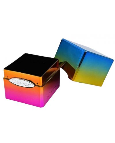 Cutie pentru cărți Ultra Pro Hi-Gloss Satin Cube - Rainbow (100+ buc.) - 2