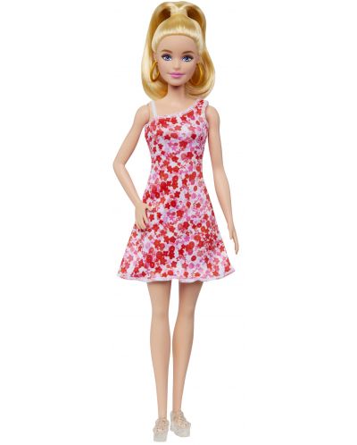 Păpuşă Barbie Fashionista - Cu rochie florală - 3