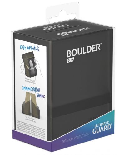 Cutie pentru carti Ultimate Guard Boulder Deck Case - Standard Size, neagra (80 buc.) - 5