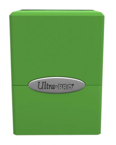 Cutie pentru cărți Ultra Pro Satin Cube - Lime Green (100+ buc.) - 3