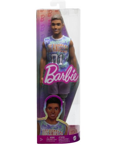 Păpușă Barbie  Fashionistas - 212, Ken, tricou Los Angeles - 6