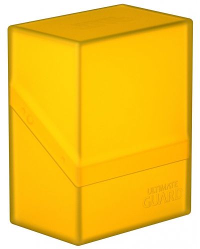 Cutie pentru carti Ultimate Guard Boulder Deck Case - Standard Size, galbena (80 buc.) - 1