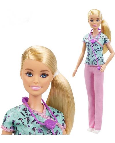 Papusa Mattel Barbie - Cu profesie, Asistent medical - 5