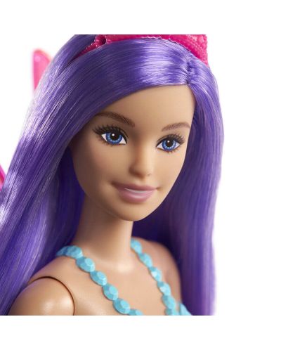 Barbie Dreamtopia papusa - Barbie zana cu aripi, cu parul violet - 2