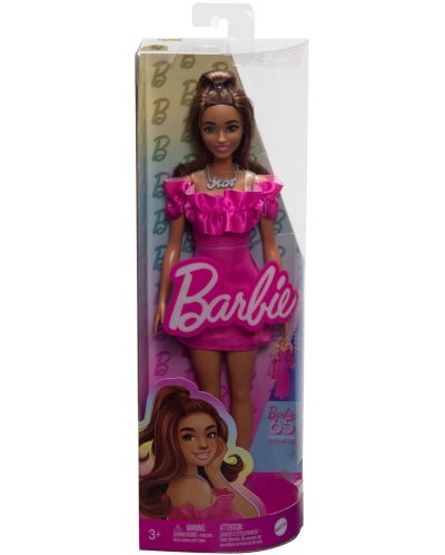 Păpușă Barbie  Fashionistas 217 - Cu o rochie roz - 6