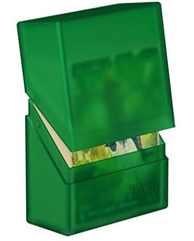 Cutie pentru carti de joc Ultimate Guard Boulder Deck Case Standard Size - Emerald (40 buc.) - 2